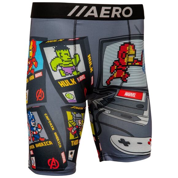 Marvel Avenger's Retro Video Game Console Men's Boxer Briefs Medium (32-34) New - Picture 1 of 15